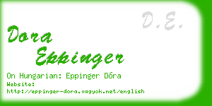 dora eppinger business card